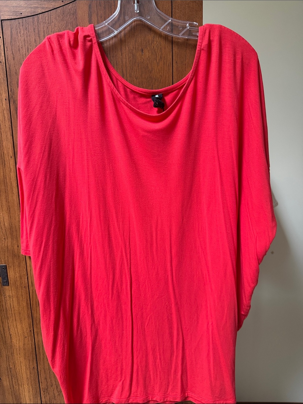 Women's orange Loose Draped Top